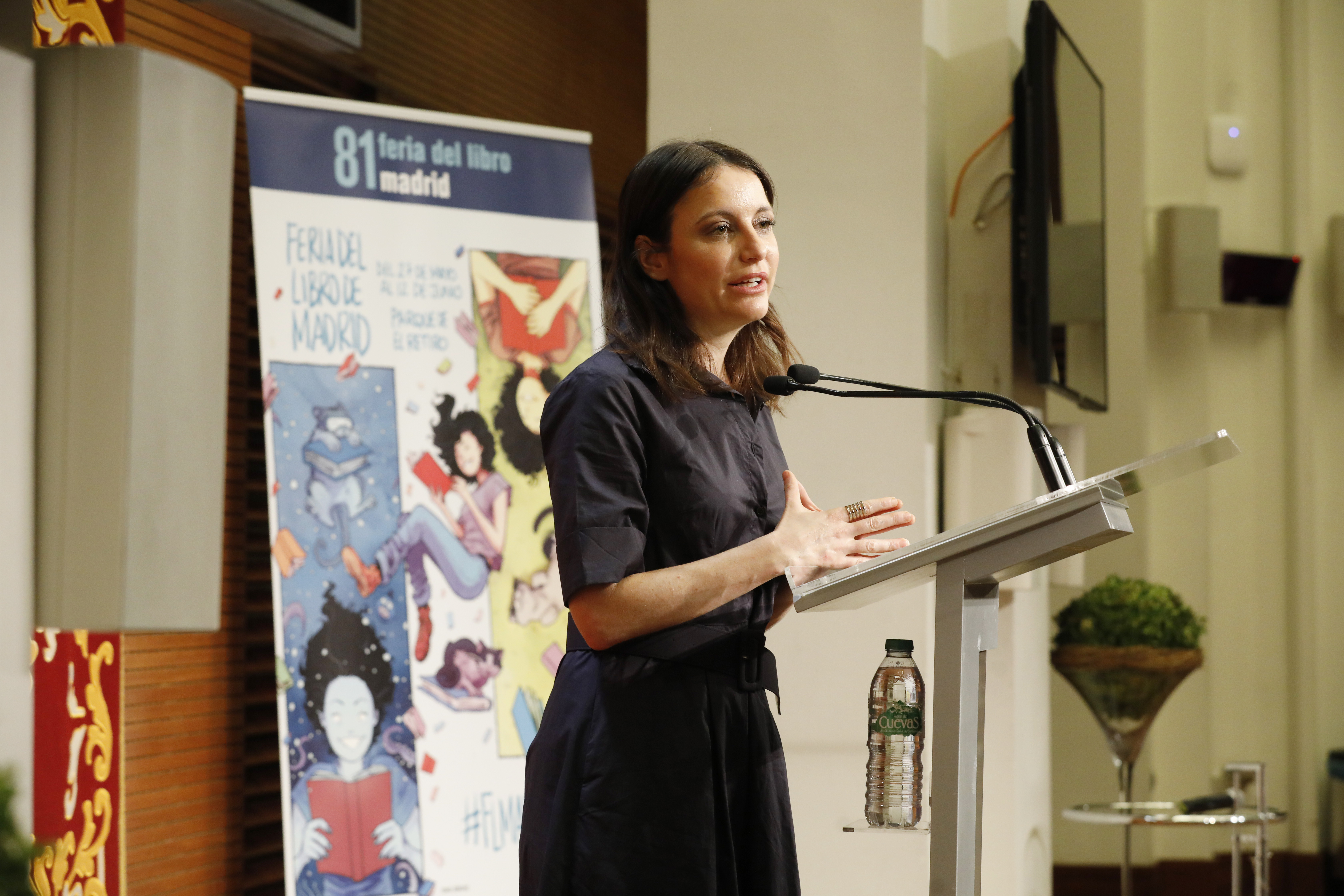 Andrea Levy durante su intervención en la presentación de la Feria del Libro 2022
